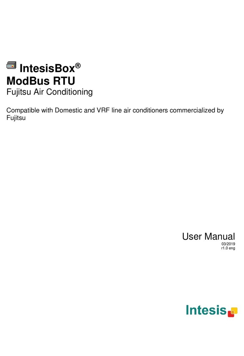 Intesis IntesisBox FJ-AC-MBS-1 User manual