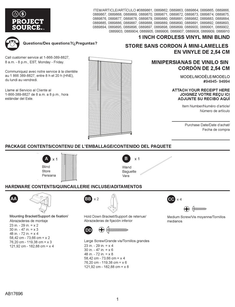 Project Source 94945 User manual