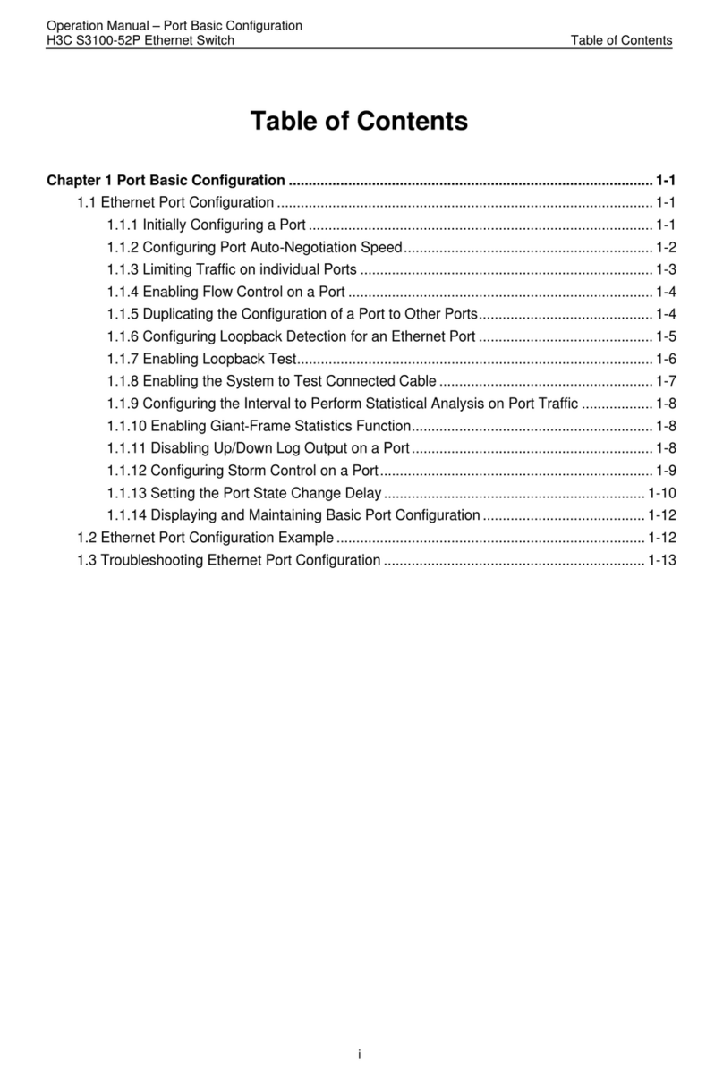 H3C S3100-52P User manual H3C S3100-52P User manual