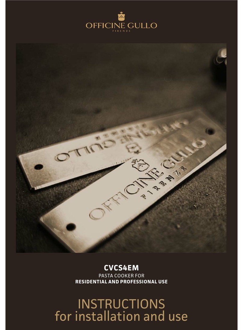 Officine Gullo CVCS4EM Instructions for installation and use