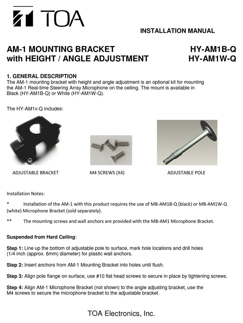 Toa AM-1 User manual