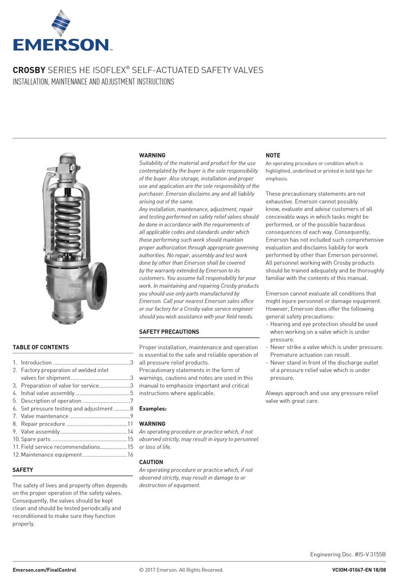 Emerson CROSBY HE ISOFLEX Series Guide