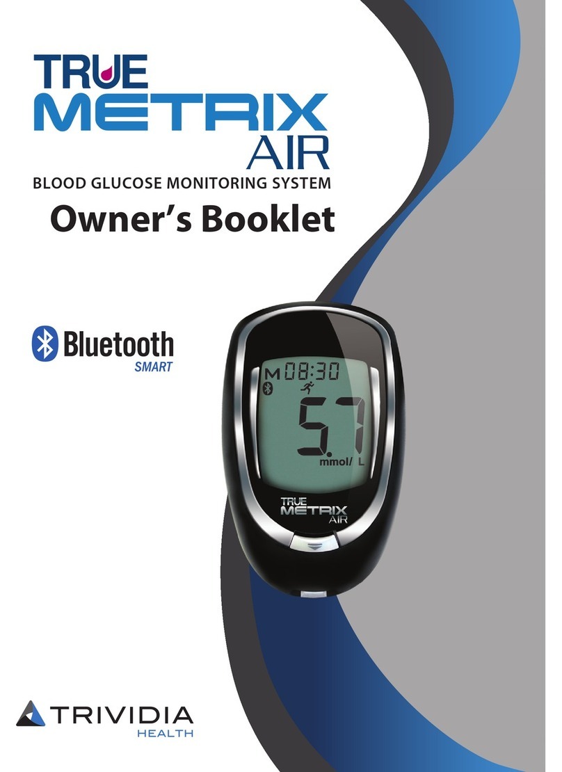 Trividia True Metrix owner's booklet