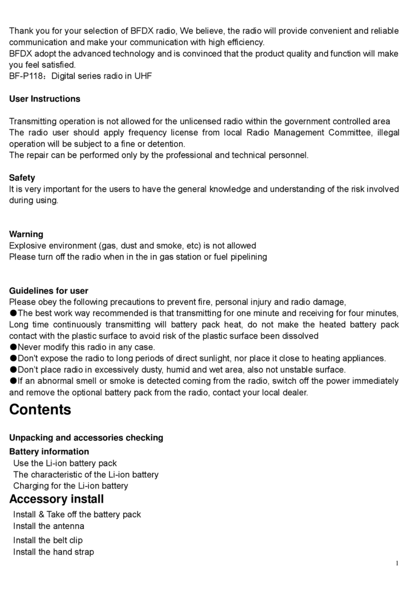 BFDX BF-P118 manual