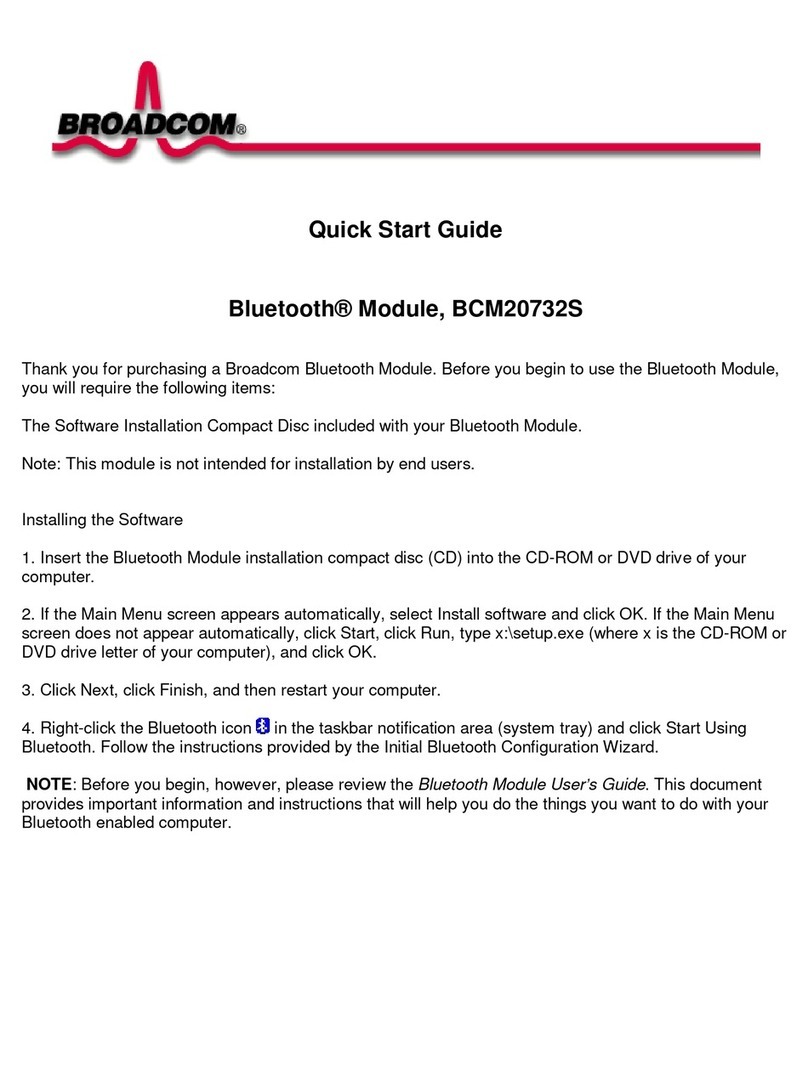 Broadcom BCM20732S User manual Broadcom BCM20732S User manual