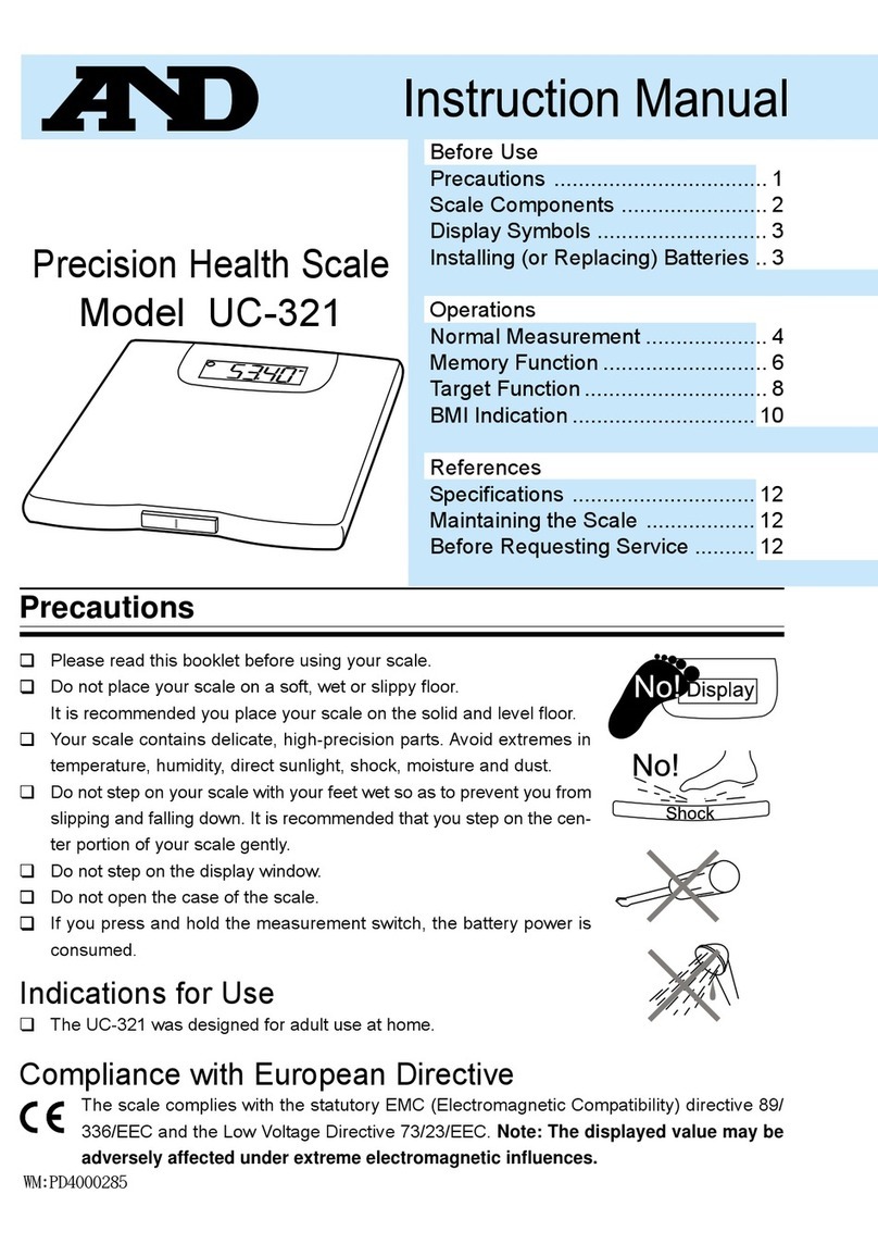 A&D UC-321 instruction manual