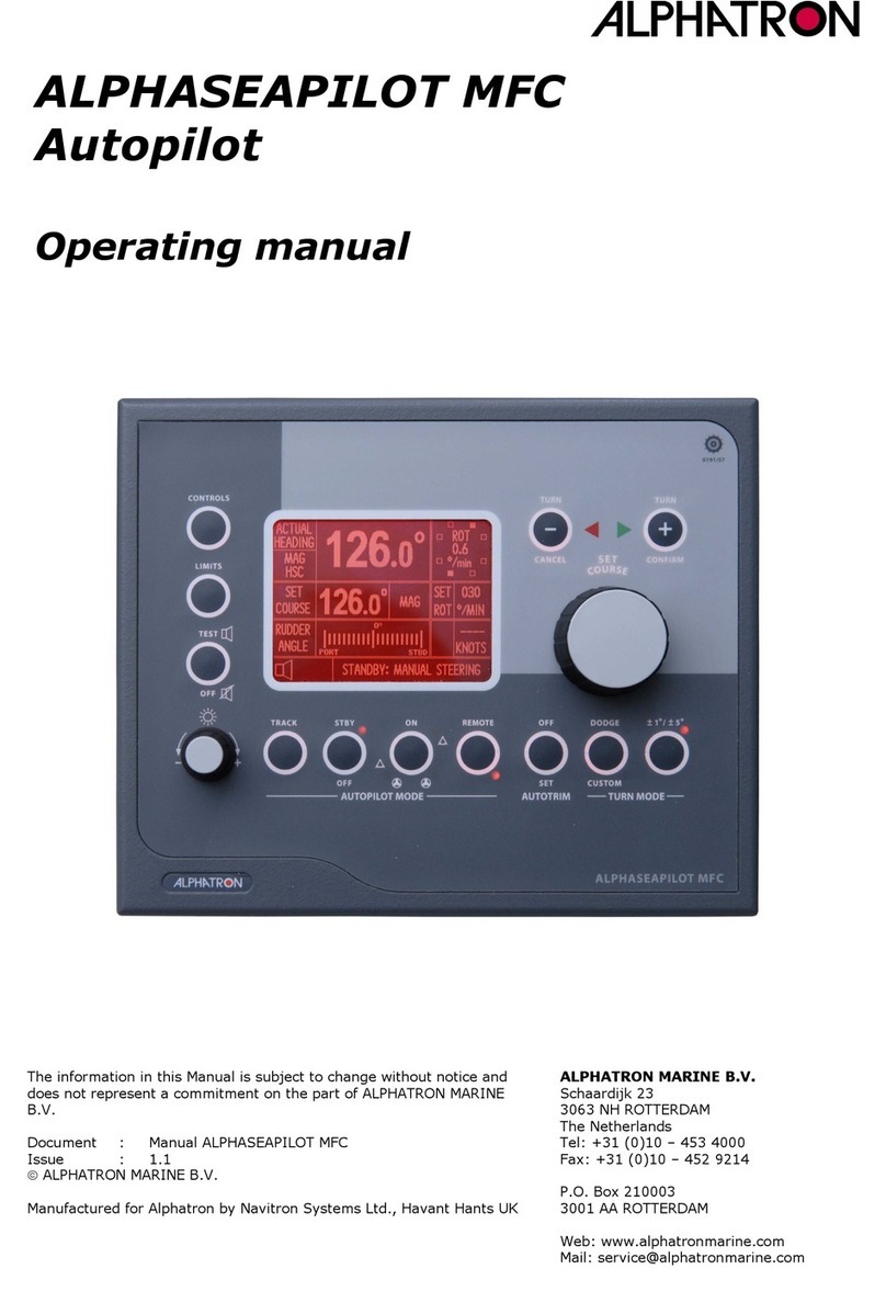 Alphatron ALPHASEAPILOT MFC operating manual Alphatron ALPHASEAPILOT MFC operating manual