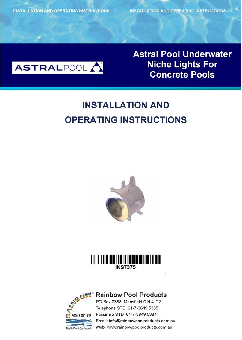 Astral Pool SLX Installation and operating instructions