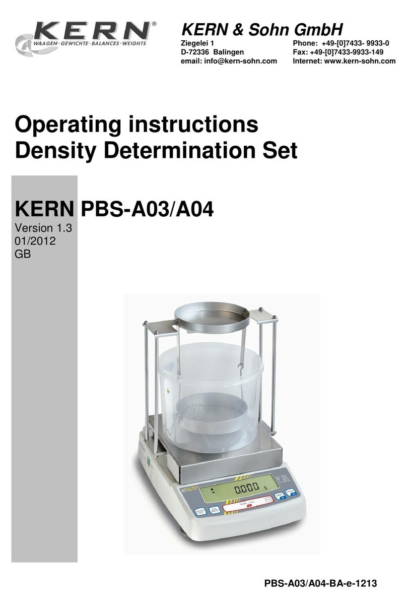 KERN PBS-A03 User manual