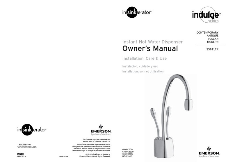 Emerson INDULGE SERIES Installation manual
