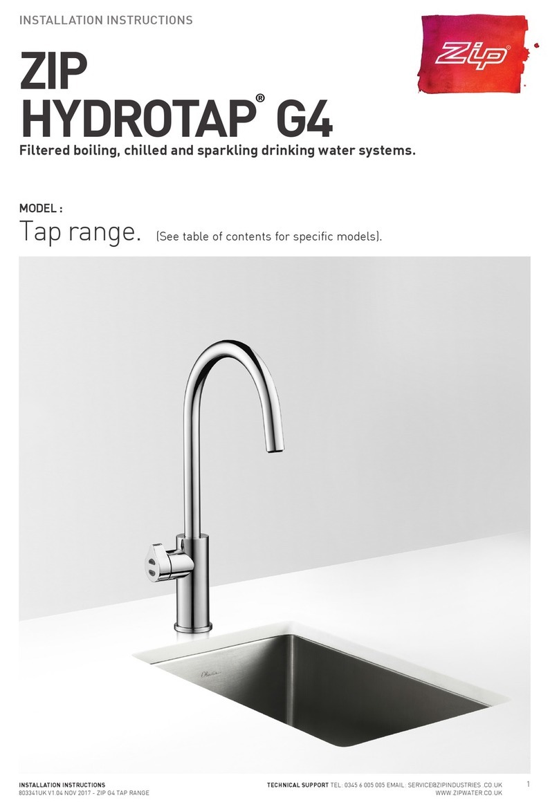 Zip HydroTap G4 Series installation instructions Zip HydroTap G4 Series installation instructions