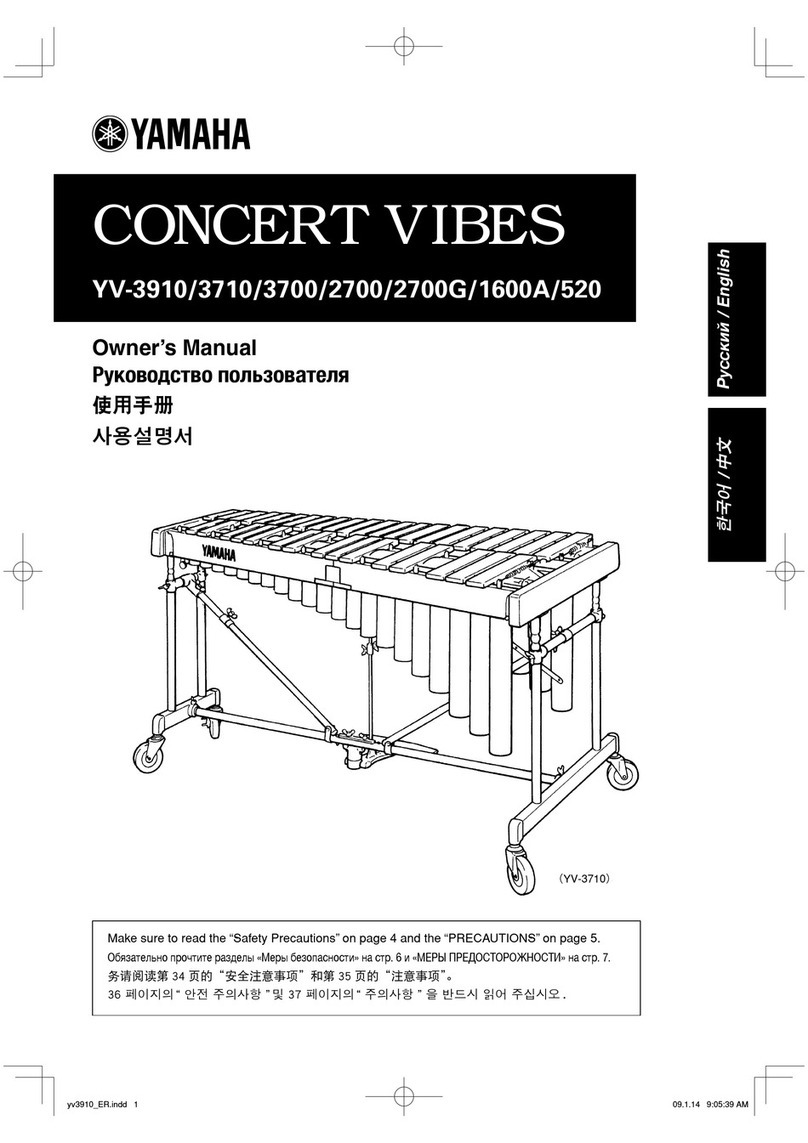 Yamaha YV-3910 owner's manual
