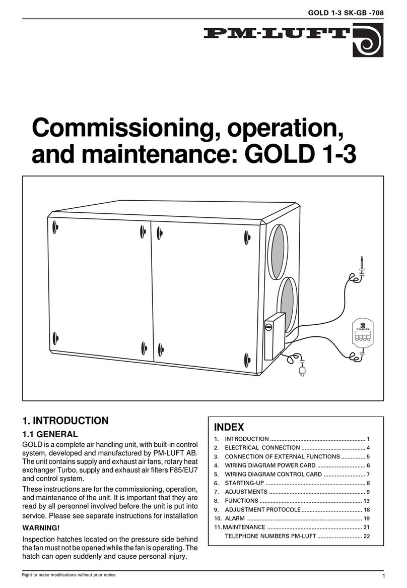 PM-LUFT GOLD 1 Installation guide
