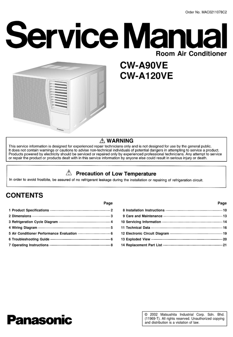 Panasonic CW-A90VE User manual