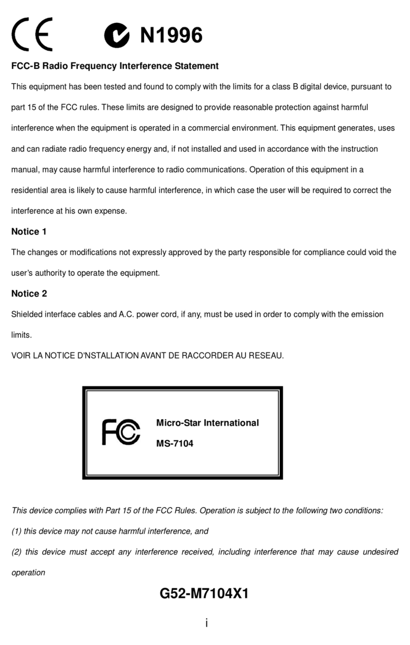 MSI MS-7104 installation manual