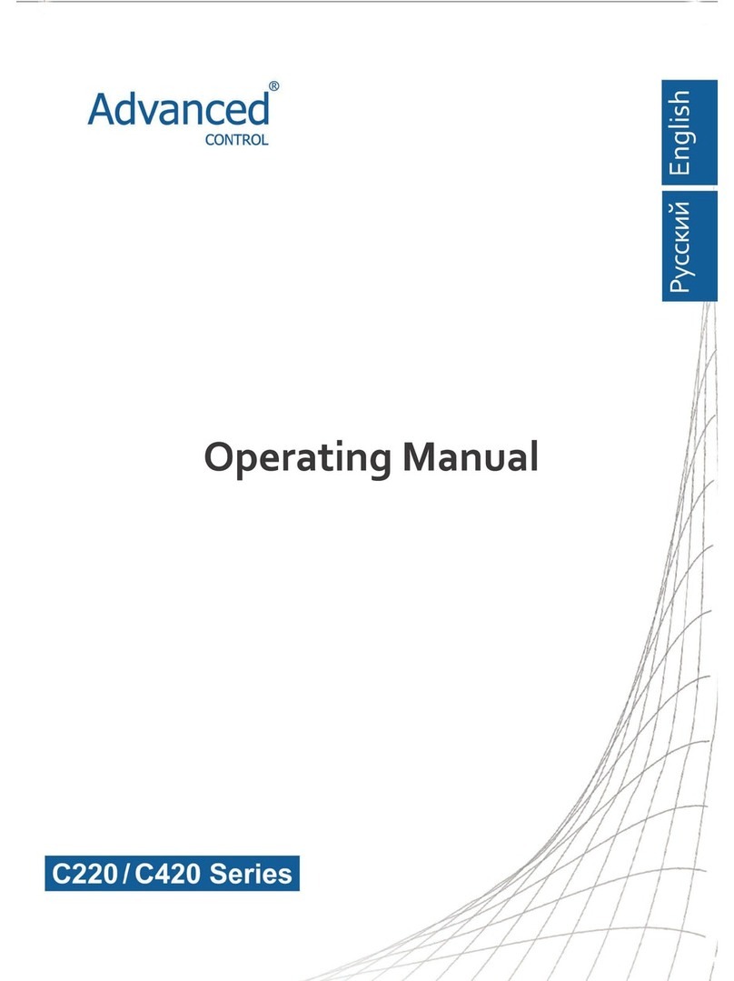 Advanced Control C220 Series operating manual