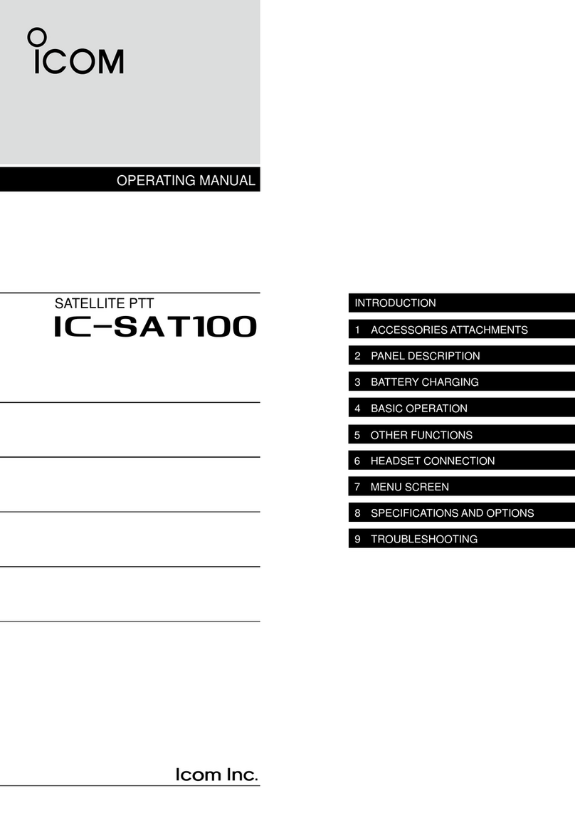 Icom IC-SAT100 User manual Icom IC-SAT100 User manual