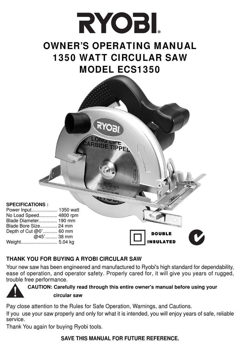 Ryobi ECS1350 Operation manual