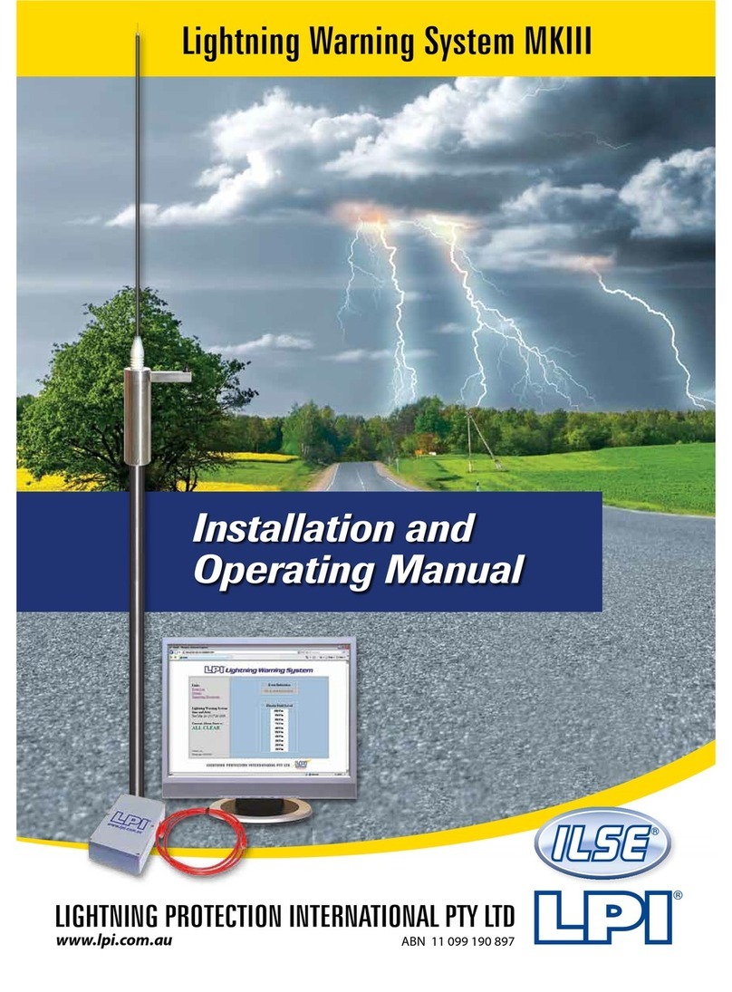Lightning Protection International Lightning Warning System MKIII User manual
