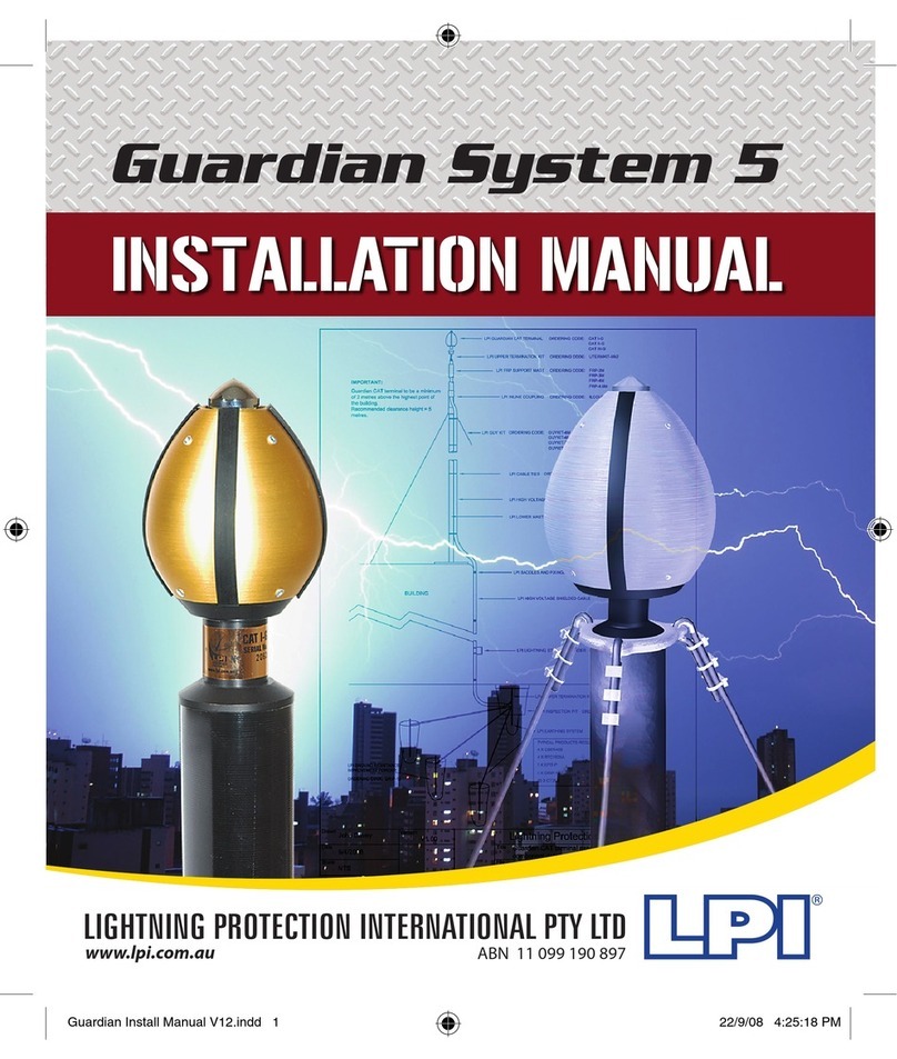 Lightning Protection International Guardian System 5 User manual