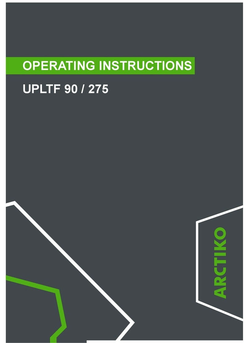 ARCTICO UPLTF 90 operating instructions