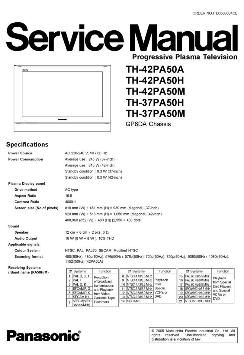 Panasonic TH-42PA50A User manual