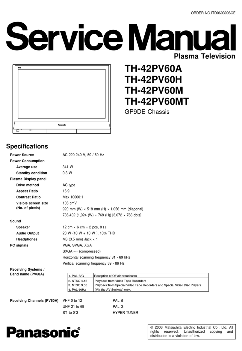 Panasonic TH-42PV60A User manual