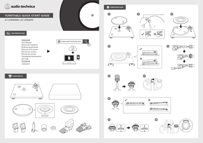 Audio Technica AT-LPW40WN User manual