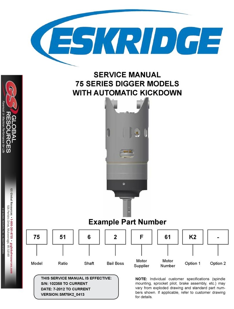 Eskridge 75 Series User manual