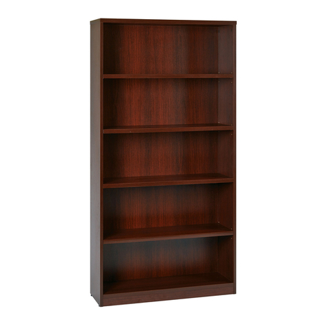 OSP 36’’ x 12’’ x 72’’ 5-SHELF BOOKCASE User manual OSP 36’’ x 12’’ x 72’’ 5-SHELF BOOKCASE User manual