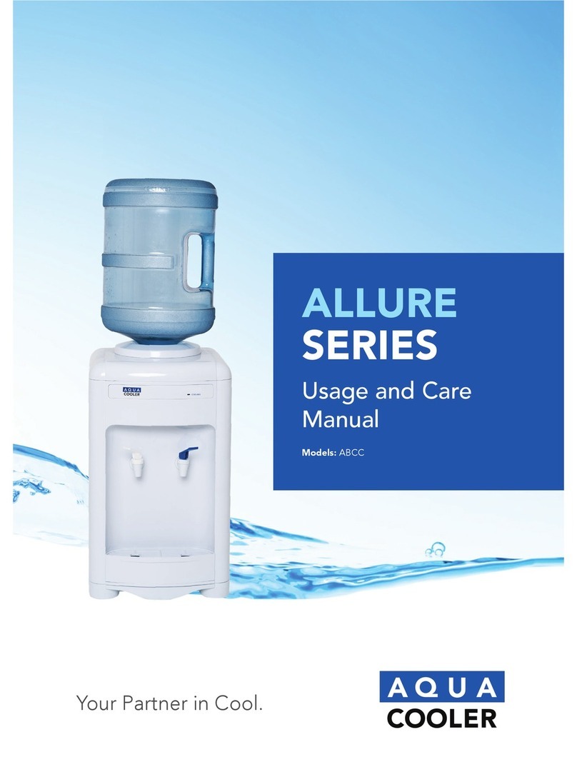 Aqua Cooler Allure Series Usage and care guide Aqua Cooler Allure Series Usage and care guide