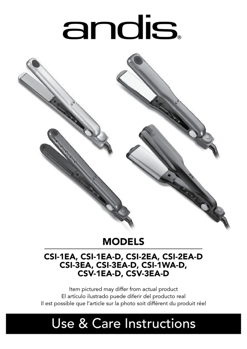Andis CSI-1EA Quick reference guide