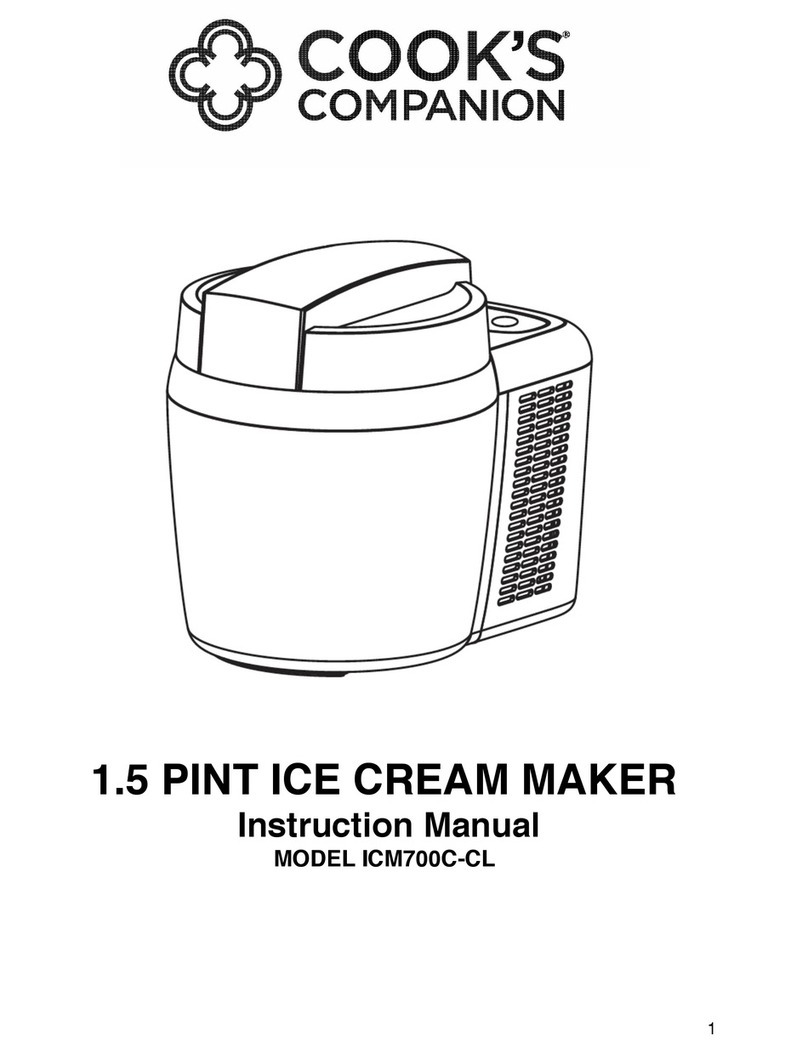Cook's Companion ICM700C-CL instruction manual