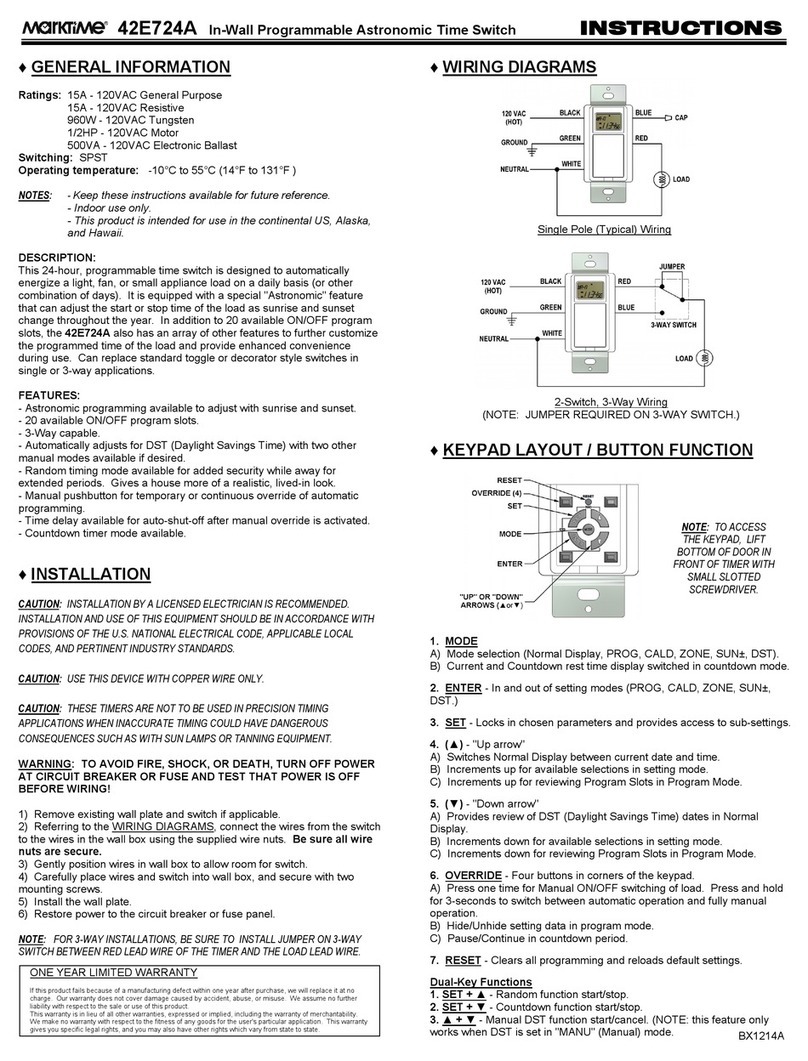 Marktime 42E724A User manual