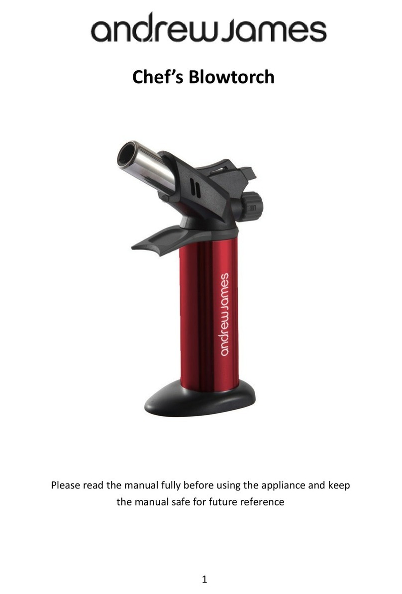 Andrew James Chef's Blowtorch manual