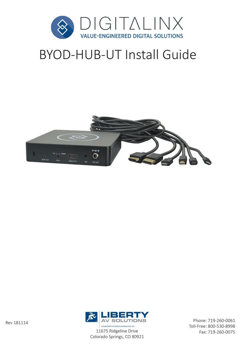 Liberty DigitaLinx BYOD-HUB-UT install guide