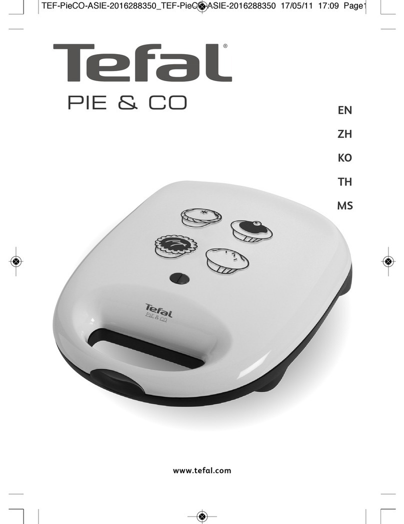 TEFAL Pie & Co User manual