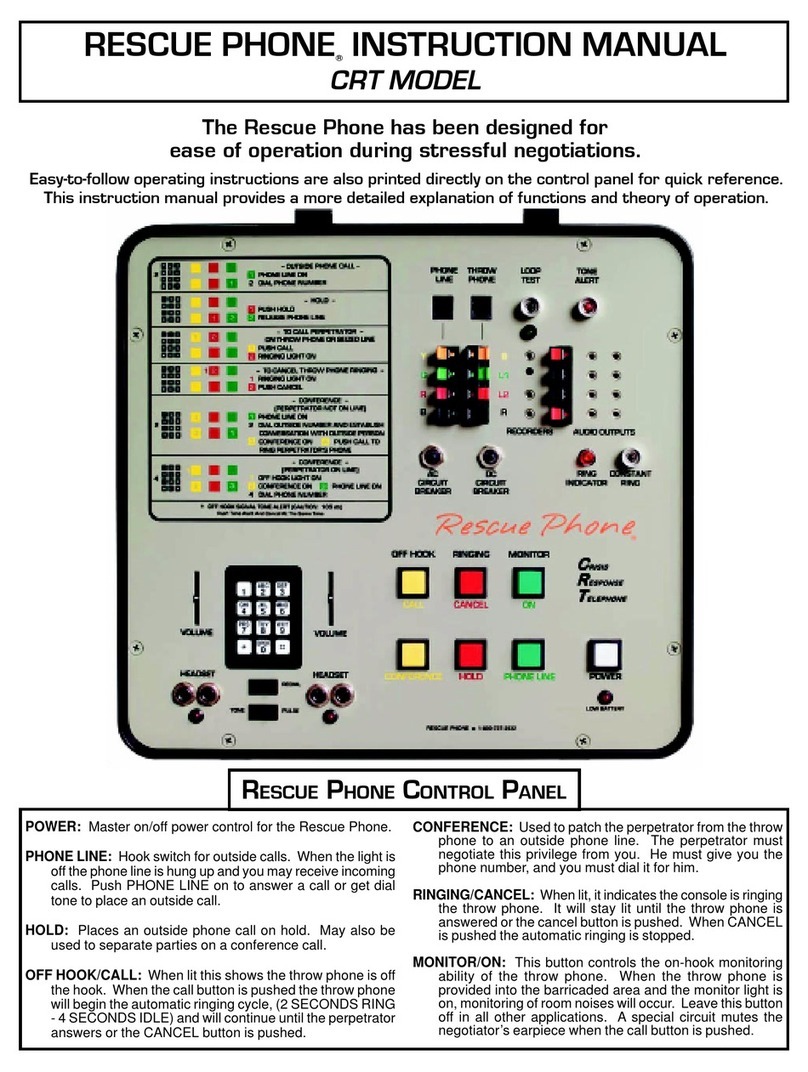 Rescue Phone CRT instruction manual