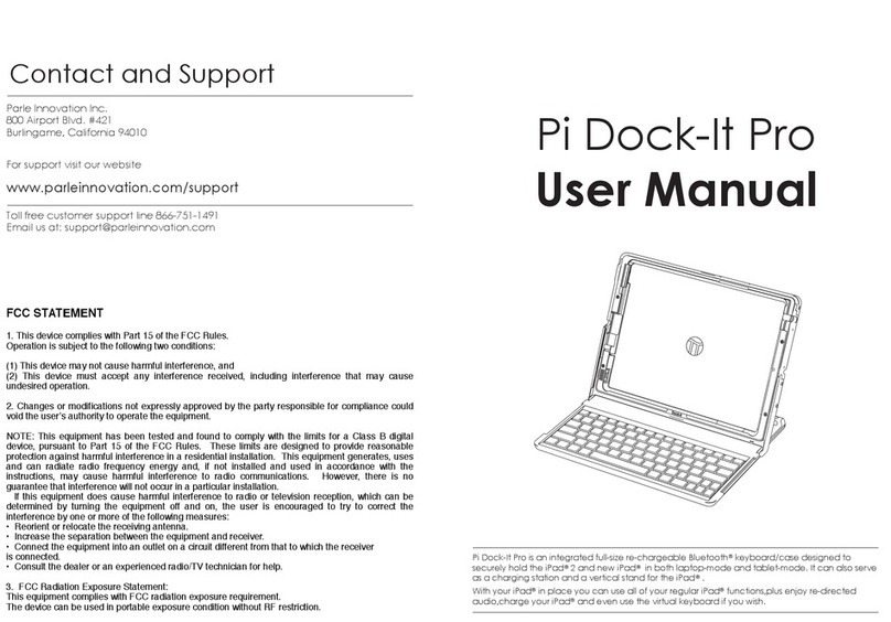Parle Innovation Inc. Pi Dock-It Pro user manual Parle Innovation Inc. Pi Dock-It Pro user manual