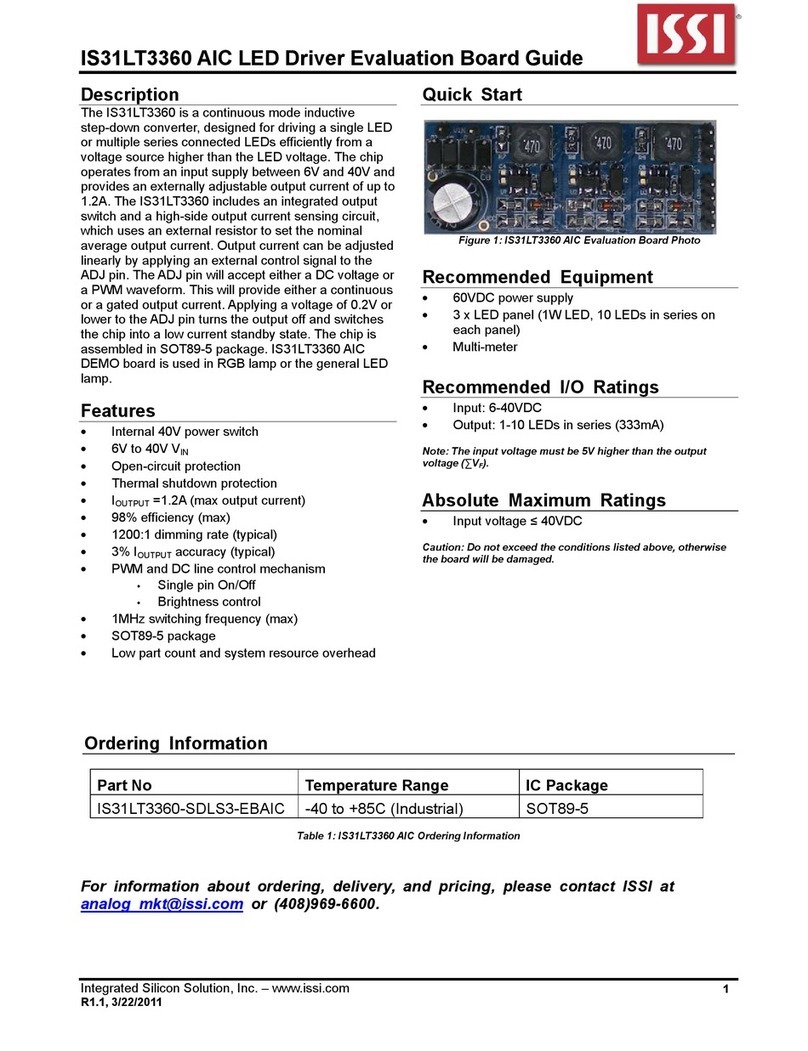 ISSI IS31LT3360 quick start guide