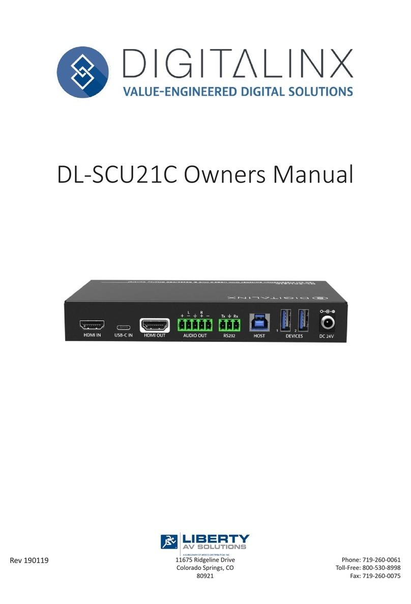Liberty DigitaLinx DL-SCU21C owner's manual