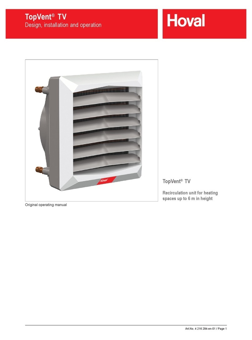 Hoval TopVent TV operating manual