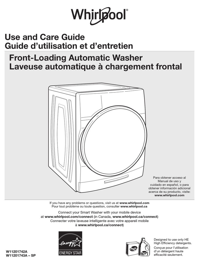 Whirlpool W11201742A Use and care guide Whirlpool W11201742A Use and care guide