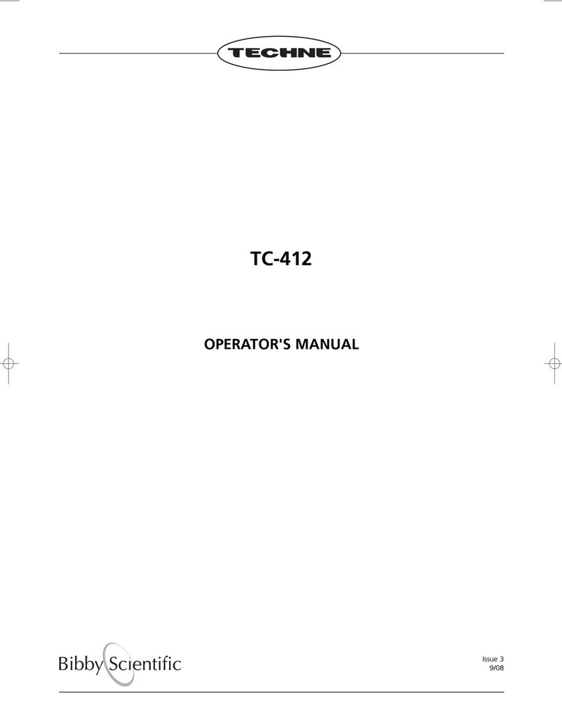 Techne TC-412 Operator's manual