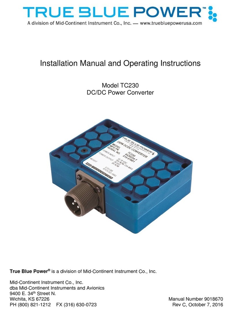 True blue power TC230 Installation manual and operating instructions