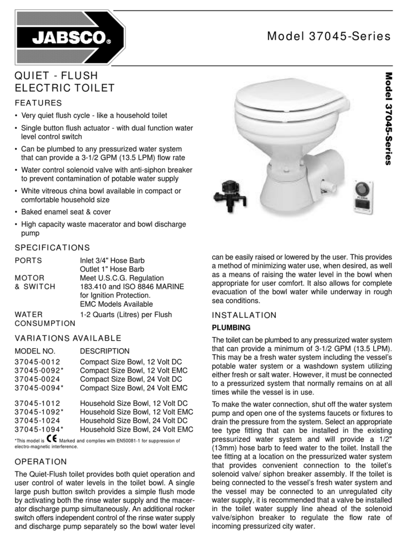 JABSCO 37045 Series manual