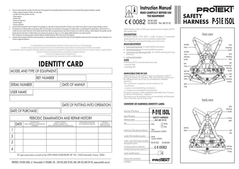 Protekt P-51E ISOL instruction manual