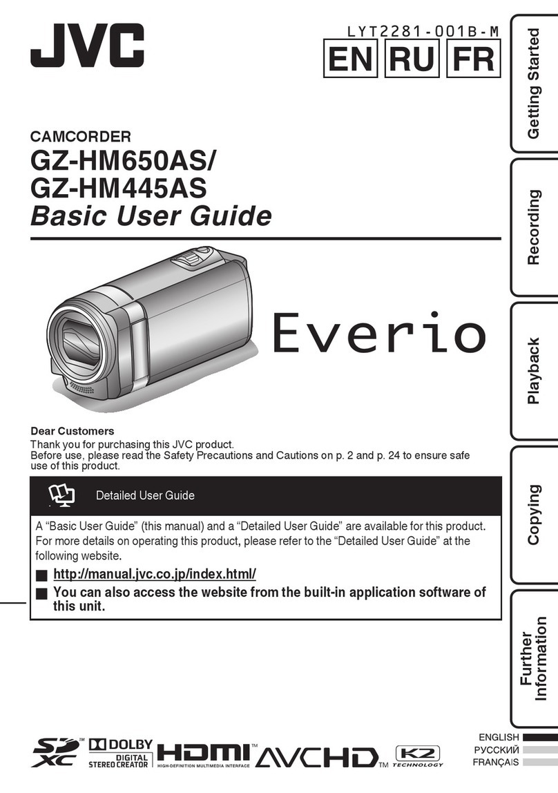 JVC Everio GZ-HM650AS Operating and maintenance manual