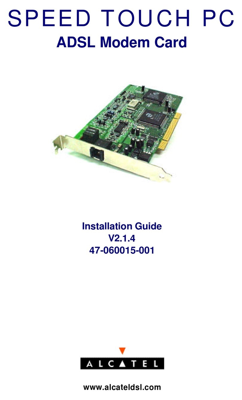 Alcatel Speed Touch PC installation guide Alcatel Speed Touch PC installation guide