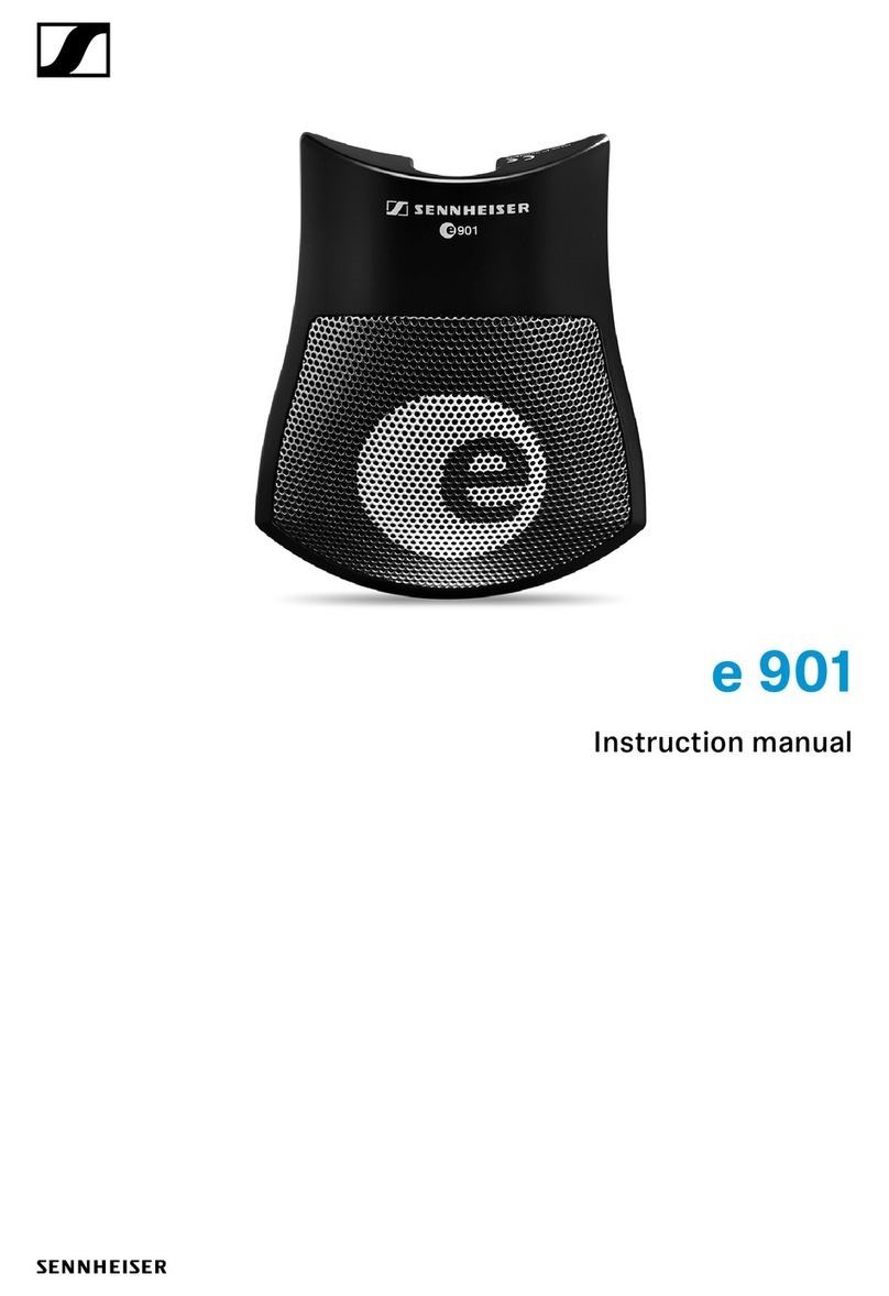 Sennheiser Evolution E 901 instruction manual Sennheiser Evolution E 901 instruction manual